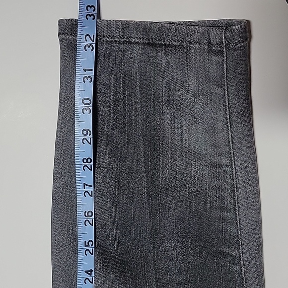 Joe's Skinny Chelsea Jeans Denim Mid Rise Cropped Ludwig Gray Faded Stretch 31 - Picture 13 of 15